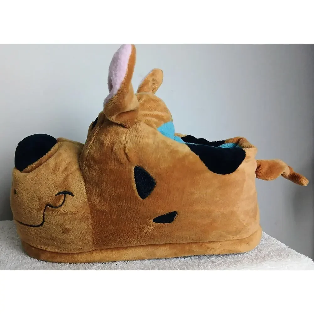 Scooby Doo 3D Plush Slippers Cozy Brown Household Shoes Men Women Unisex